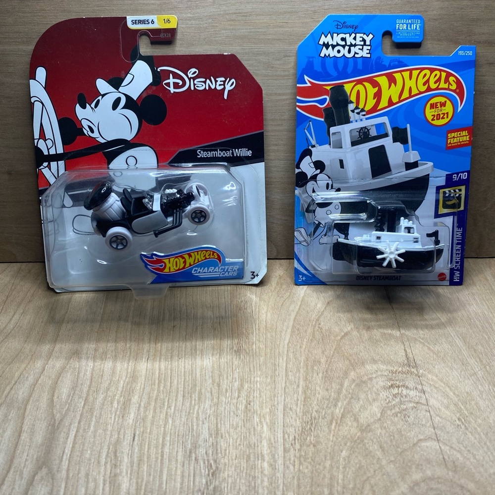 Steamboat Mickey Mouse Hot Wheels- rare find!